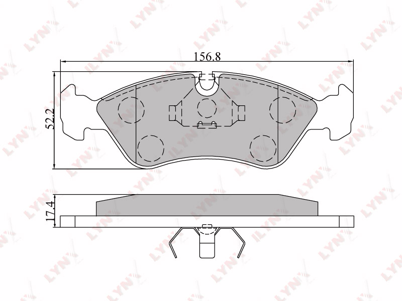 Колодки тормозные дисковые  перед CHEVROLET	 LANOS