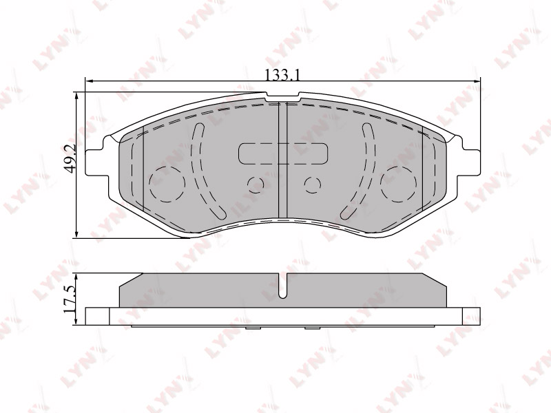 Колодки тормозные дисковые  перед CHEVROLET	 AVEO