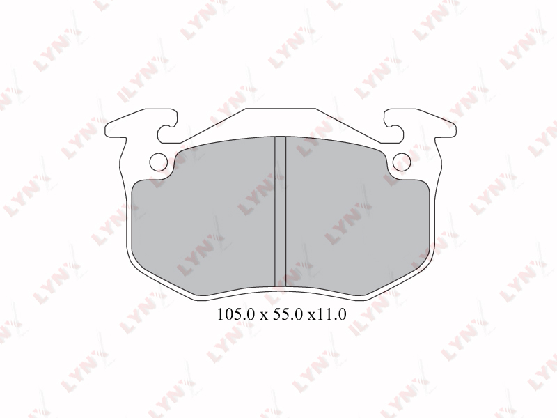 Колодки тормозные дисковые  зад CITROEN	 XSARA