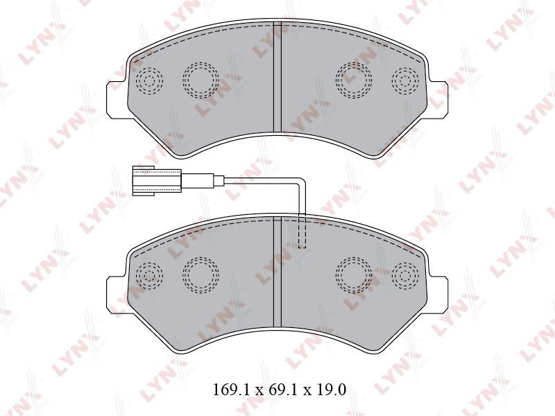Колодки тормозные дисковые  перед  LCV CITROEN	 JUMPER