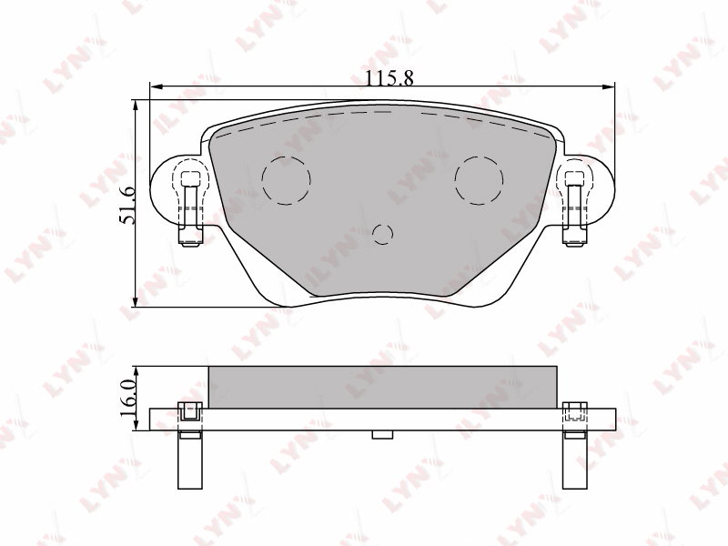 Колодки тормозные дисковые  зад FORD	 MONDEO