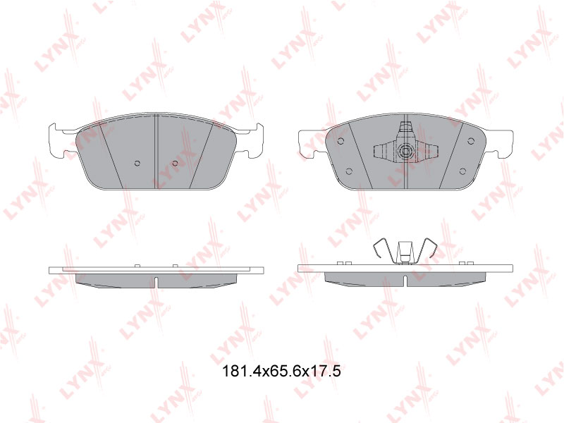 Колодки тормозные дисковые  перед FORD	 FOCUS