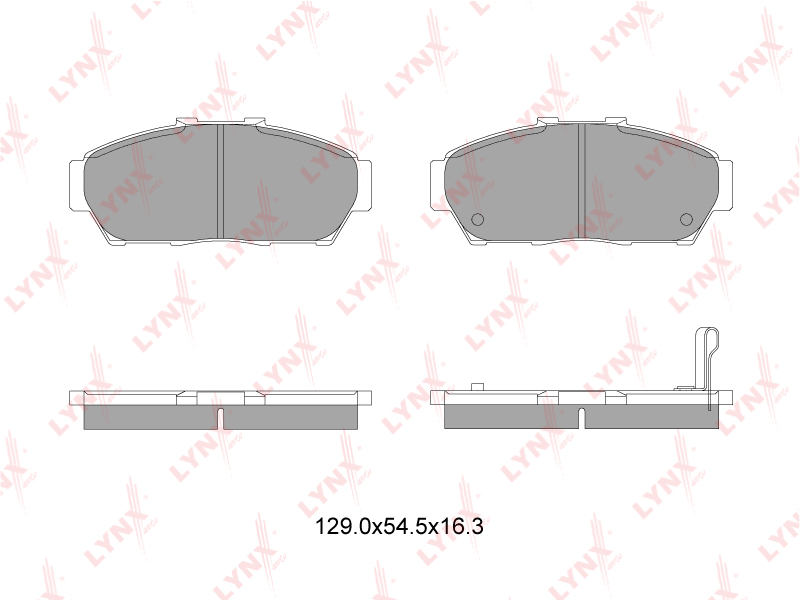 Колодки тормозные дисковые  перед HONDA	 INTEGRA купе