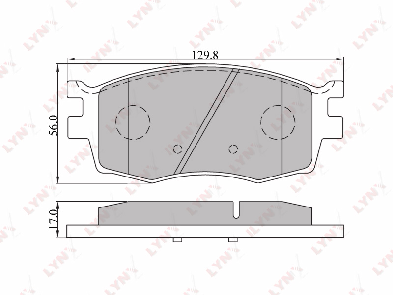 Колодки тормозные дисковые  перед HYUNDAI	 ACCENT