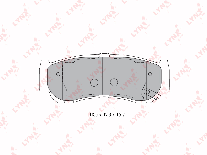 Колодки тормозные дисковые  зад HYUNDAI	 H-1 / STAREX