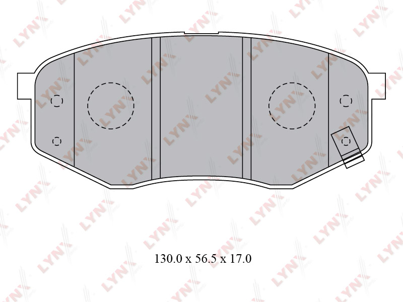 Колодки тормозные дисковые  перед HYUNDAI	 ix20