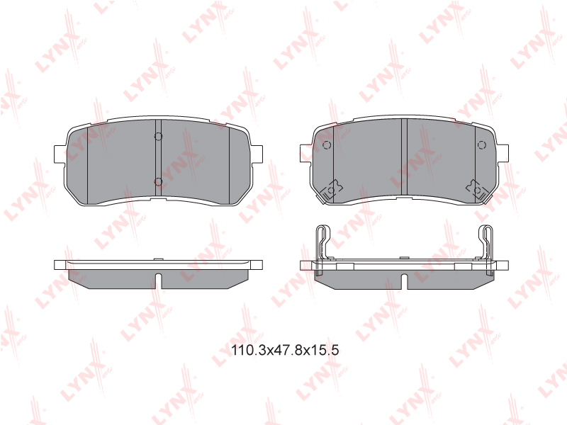 Колодки тормозные дисковые  зад Haval	 H8
