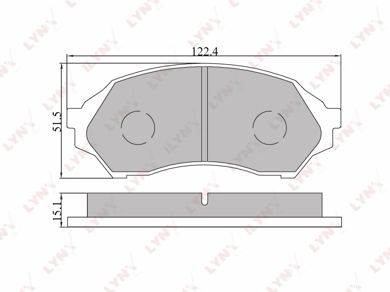 Колодки тормозные дисковые  перед MAZDA	 323 F VI