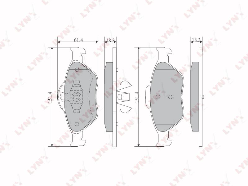 Колодки тормозные дисковые  перед FORD	 FIESTA