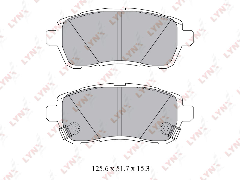 Колодки тормозные дисковые  перед DAIHATSU	 MATERIA