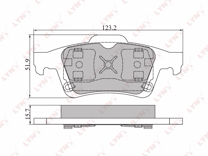 Колодки тормозные дисковые  зад FORD	 TOURNEO CONNECT