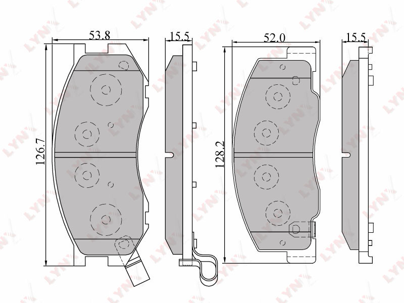 Колодки тормозные дисковые  перед TOYOTA	 LITE ACE