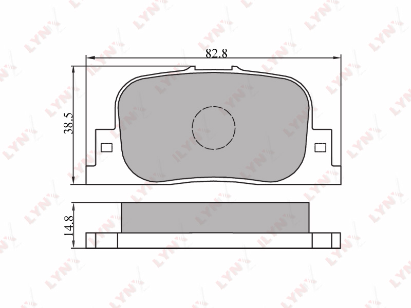 Колодки тормозные дисковые  зад BYD	 F3