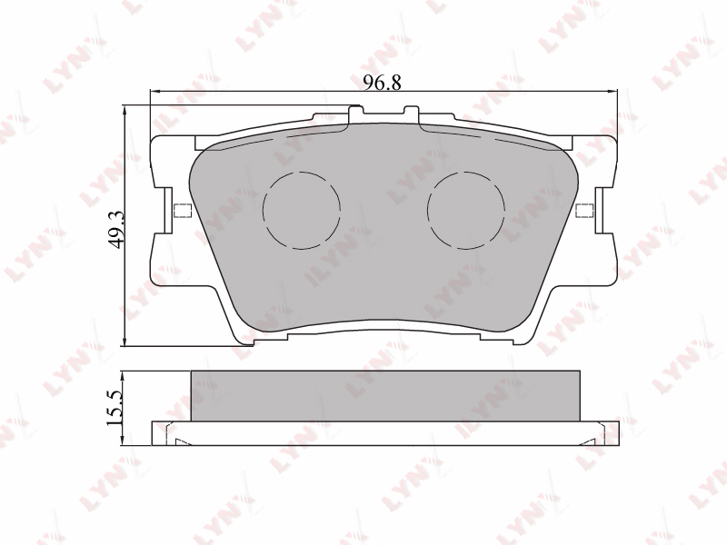 Колодки тормозные дисковые  зад DAIHATSU	 ALTIS