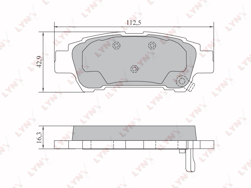 Колодки тормозные дисковые  зад TOYOTA	 ALPHARD
