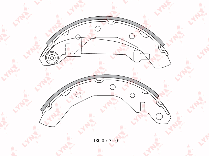 Колодки тормозные барабанные  зад CHEVROLET	 MATIZ