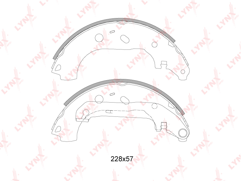 Колодки тормозные барабанные  зад FORD	 TOURNEO CONNECT