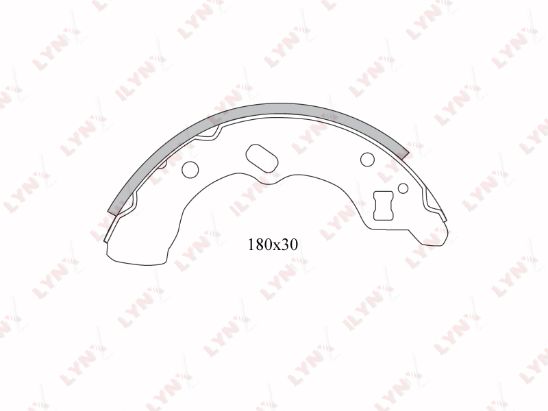 Колодки тормозные барабанные  зад MAZDA	 121 II