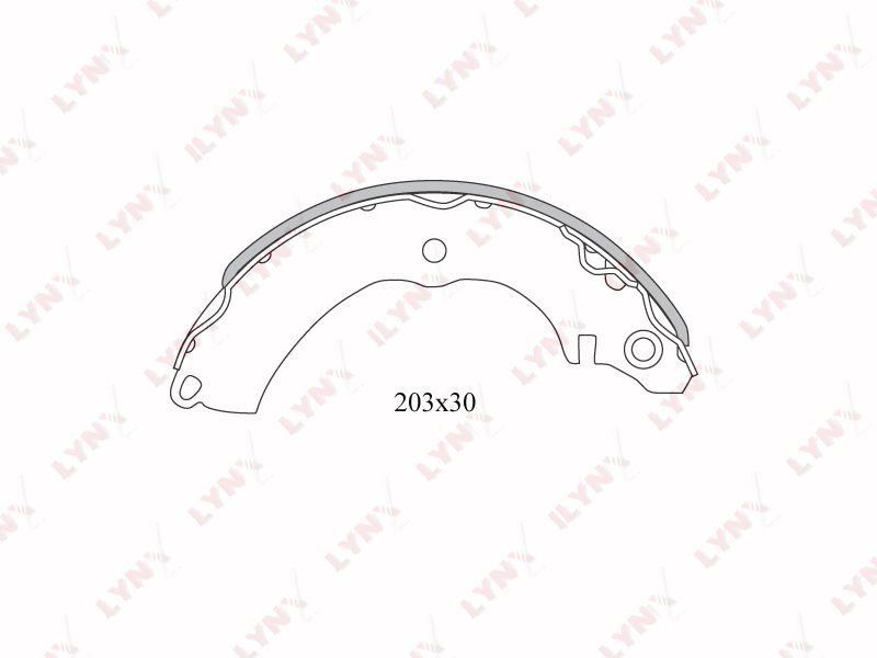 Колодки тормозные барабанные  зад MITSUBISHI	 COLT