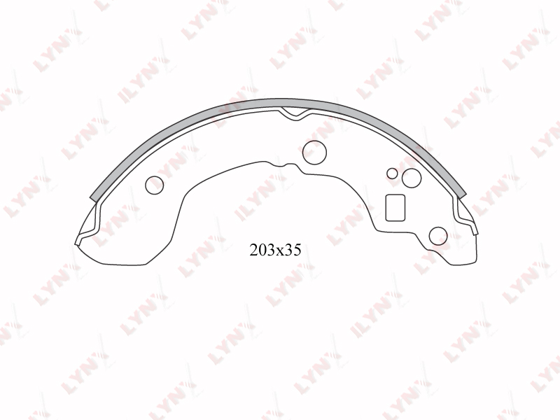 Колодки тормозные барабанные  зад NISSAN	 PRIMERA