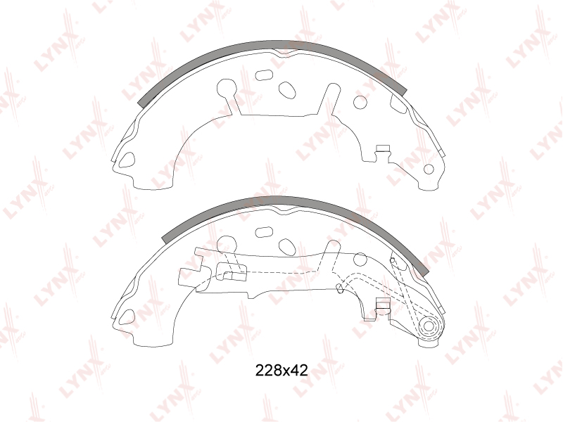 Колодки тормозные барабанные  зад FIAT	 LINEA