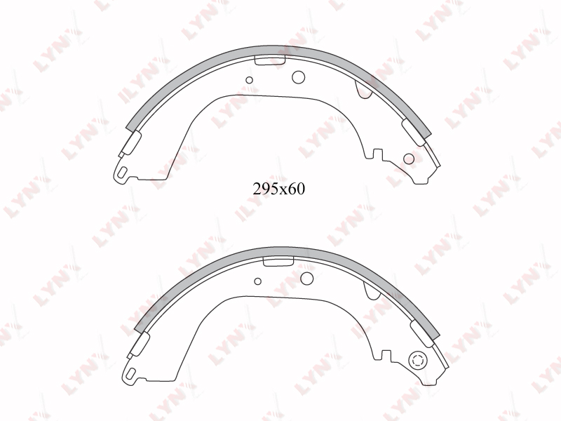Колодки тормозные барабанные  зад NISSAN	 CABSTAR