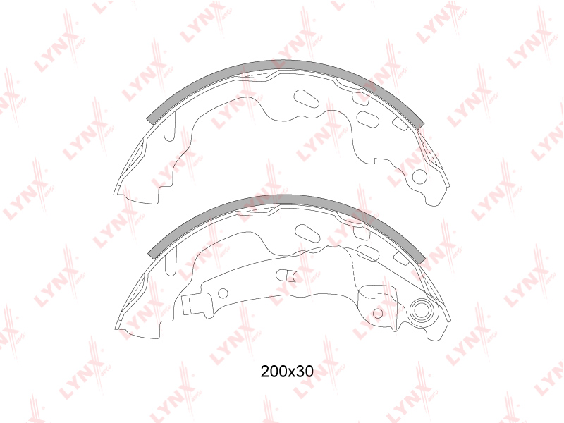 Колодки тормозные барабанные  зад CITROEN	 C1