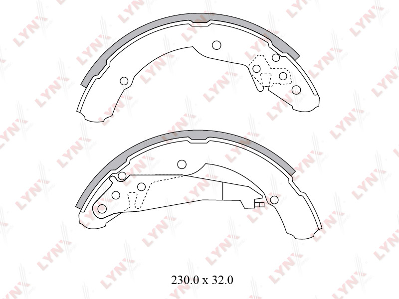 Колодки тормозные барабанные  зад SEAT	 INCA