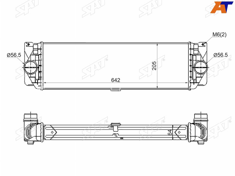 Радиатор интеркулера MERCEDES SPRINTER 05-