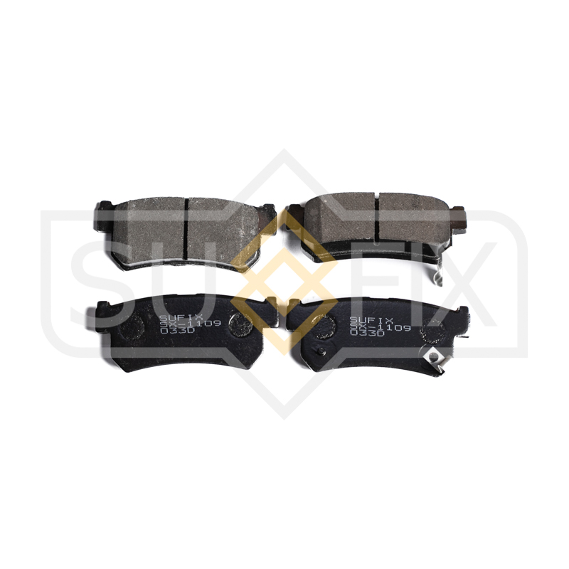 Колодки тормозные дисковые  зад правлев DAEWOO	 KORANDO
